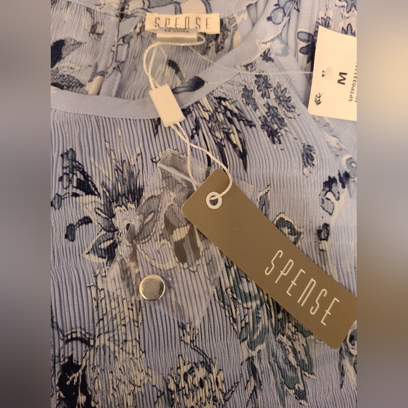 NWT Spense size M blue top - Picture 9 of 11
